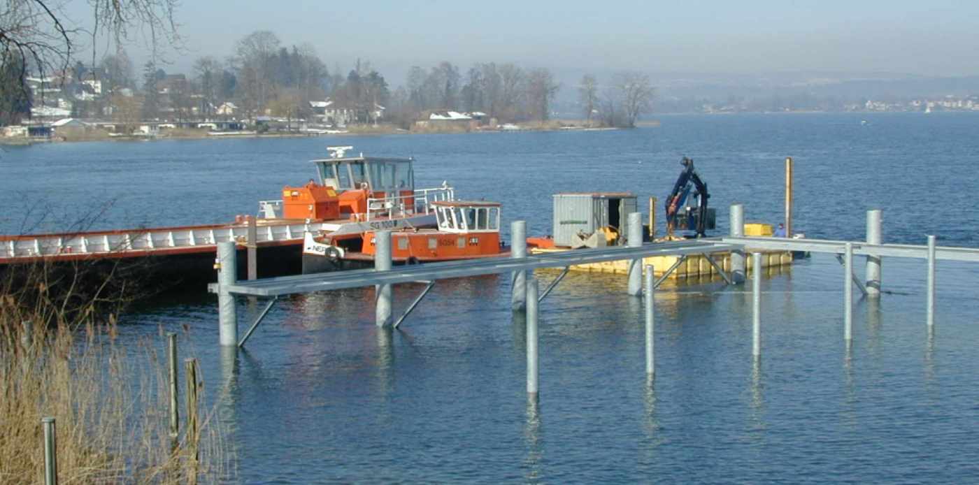 Hafenmole Hensa-Werft AG, Altendorf, Projekt, Bauleitung