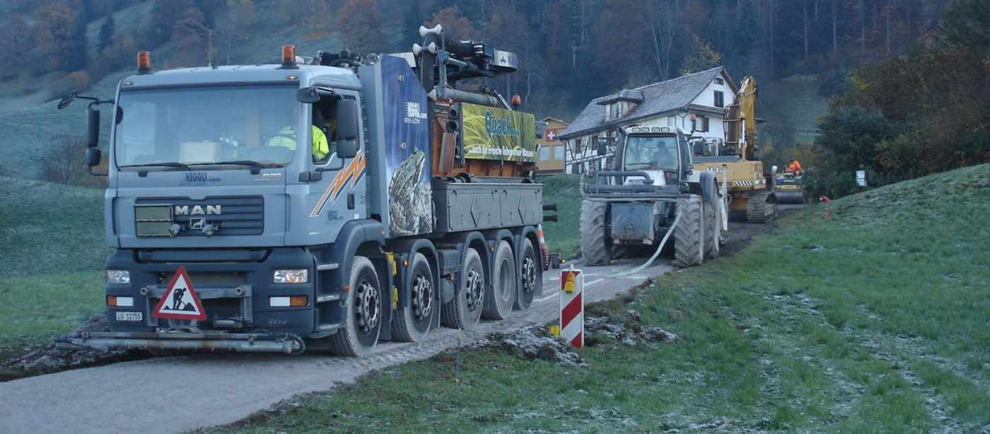 Sanierung Rigiweg, Greppen, Projektierung, Bauleitung