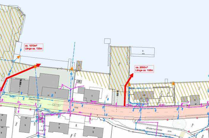 Massnahmenkonzept Entwässerung 
Seestrasse Thalwil, Horgen, Massnahmenplanung Seestrasse bearbeitet in den Modulen, A: Vermessung, B: Siedlungsentwässerung, C: Massnahmenplanung, D: Umsetzungsplanung