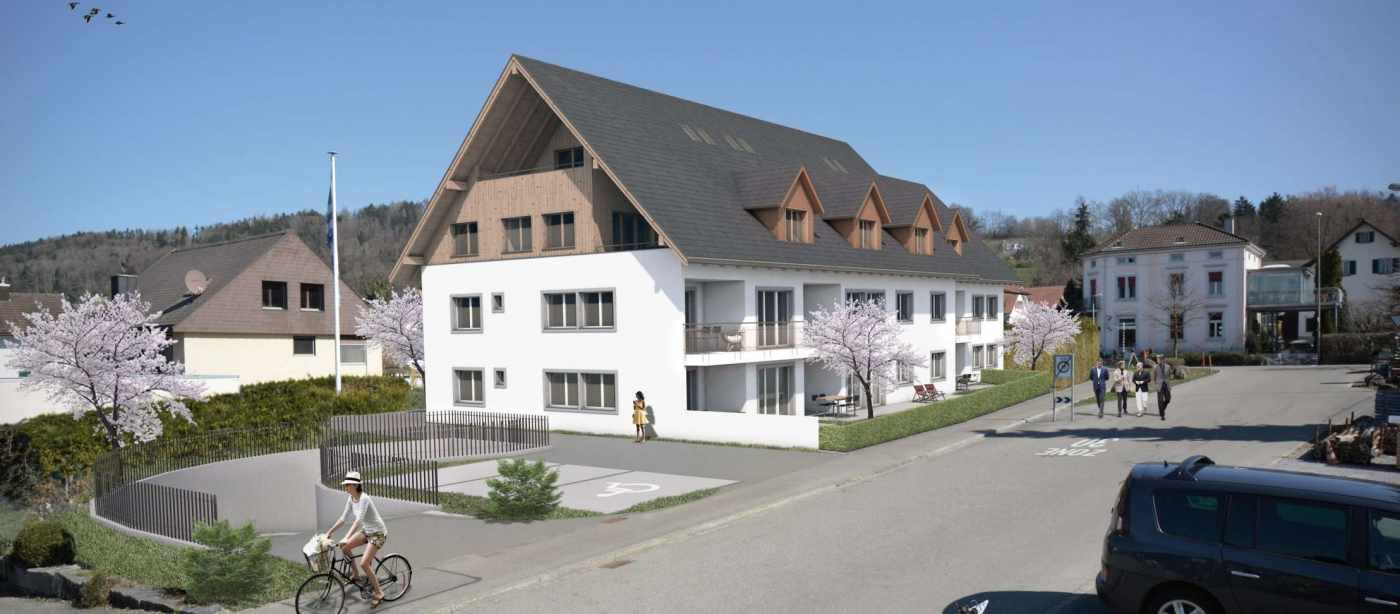 MFH Strandbadstrasse 2a+2b, 
8331 Auslikon, Projekt und Baukontrolle Tragstruktur in Massivbauweise, Projekt und Fachbauleitung Baugrubensicherungen, Projekt Liegenschaftsentwässerung