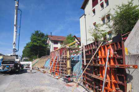 Busbucht Rosenhof, Pfäffikon, Grundlagenbeschaffung, Feldaufnahmen, Vorprojekt, Auflageprojekt und Kostenvoranschlag Statische Berechnungen Lärmschutzwand Koordination Leitungsprojekte der Werke Devisierung, Ausschreibung und Offertvergleich Ausführungsprojekt, Örtliche Bauleitung, Ausmass und Abrechnung