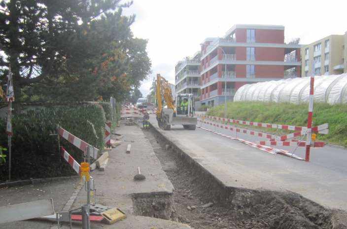 Speerstrasse, Wädenswil, Grundlagenbeschaffung, Feldaufnahmen, Vorprojekt, Auflageprojekt und Kostenvoranschlag, Koordination Leitungsprojekte der Werke, Devisierung, Ausschreibung und Offertvergleich, Ausführungsprojekt, Örtliche Bauleitung, Ausmass und Abrechnung