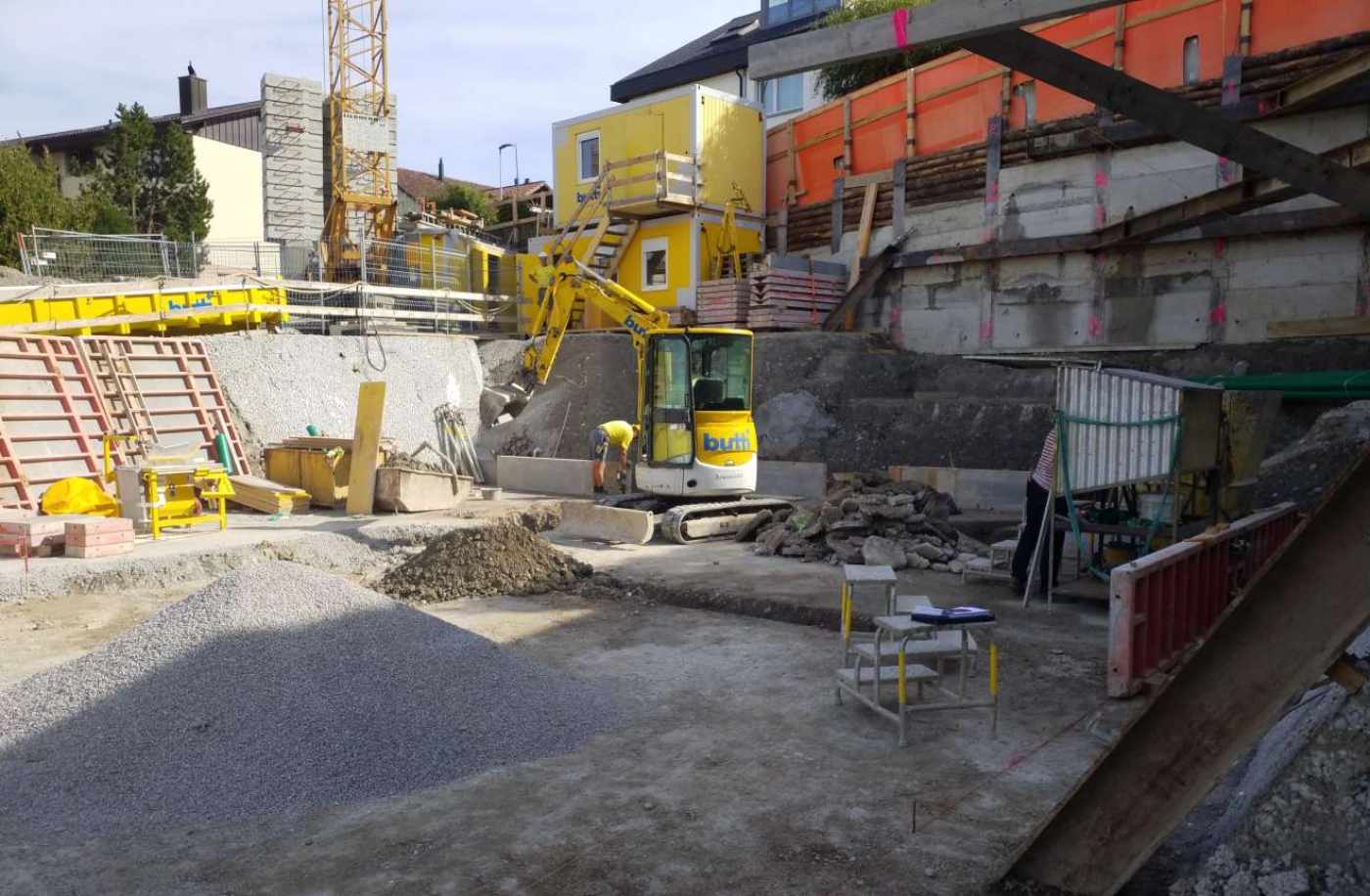 Neubau Einfamilienhaus 
Alte Wollerauerstrasse 51, 8832 Wollerau, Projektund Baukontrolle Tragstruktur in Massivbauweise, Projektund Baukontrolle Baugrube mit Baugrubensicherung