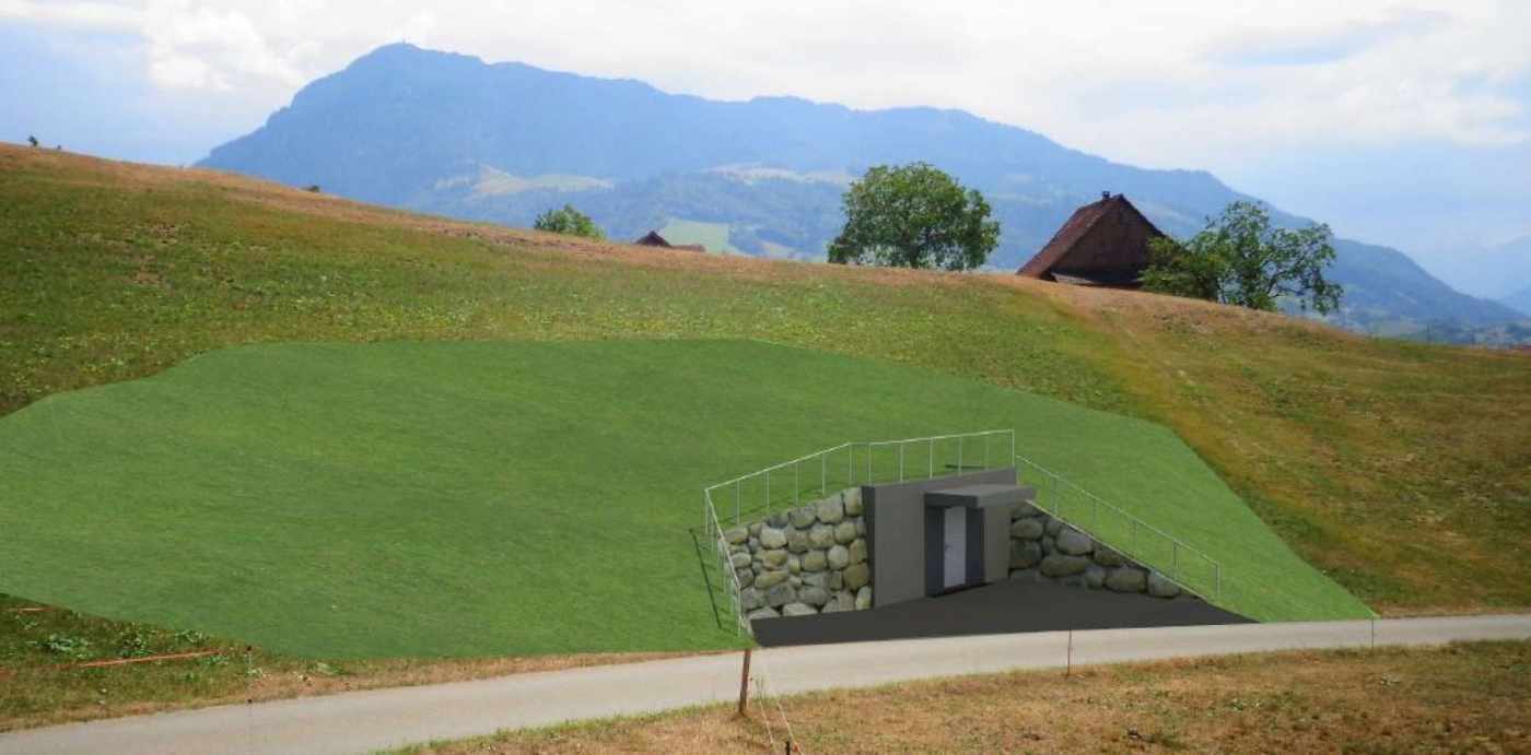 Neubau Reservoir Chiemen, Küssnacht, Konzept und Studien für LöschwasserversorgungProjektierung, Ausführungsplanung und Bauleitung für Bauingenieur als Gesamtleiter