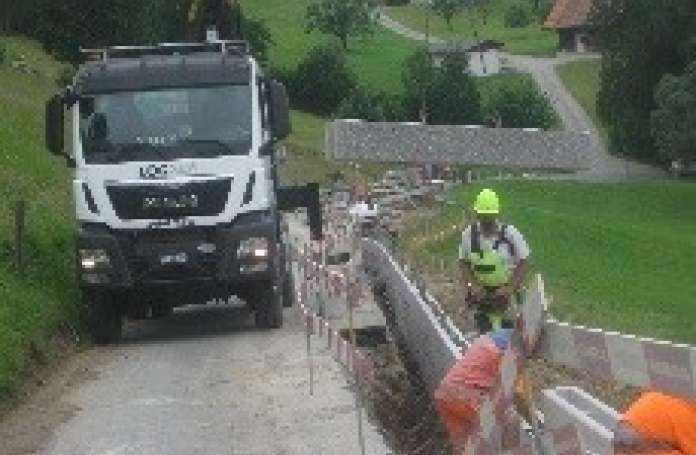 Strassenrutschung Litschstrasse, Altendorf, Umfassende Grundlagenbeschaffung, Devisierung, Ausschreibung, Ausführungsprojekt, Örtliche Bauleitung, Ausmass und Abrechnung