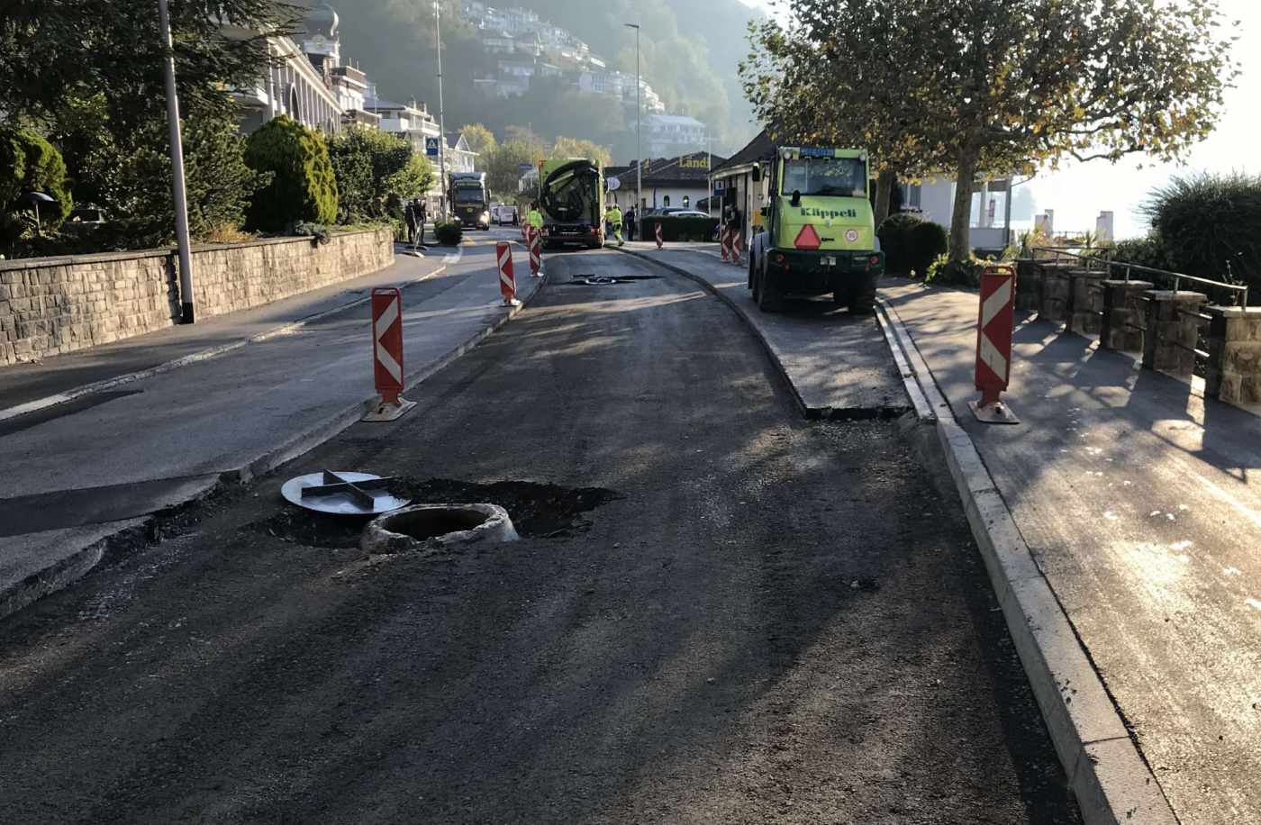 Belagssanierung Hauptstrasse Nr. 2b, Gersau, Projektierung und Bauleitung