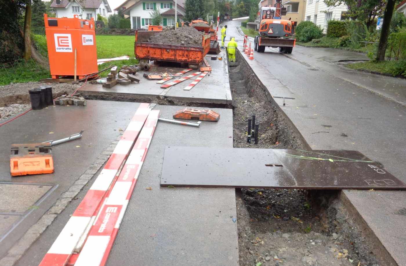 Heulediweg, Arth, Zustandsaufnahmen, Beurteilung und Definition der Sanierung für die Übergabe, Koordination Werke, Projektierung und Bauleitung