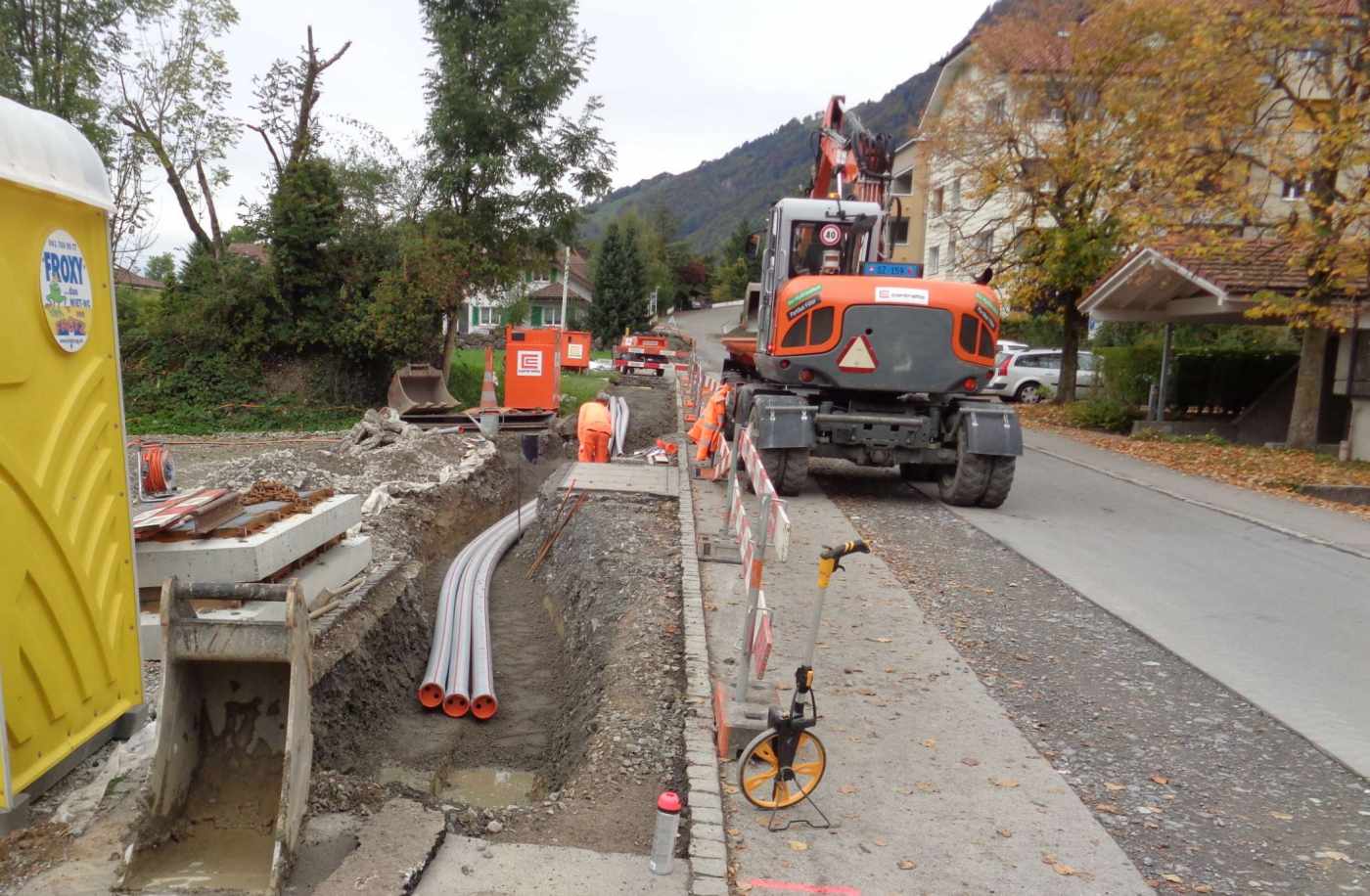 Heulediweg, Arth, Zustandsaufnahmen, Beurteilung und Definition der Sanierung für die Übergabe, Koordination Werke, Projektierung und Bauleitung