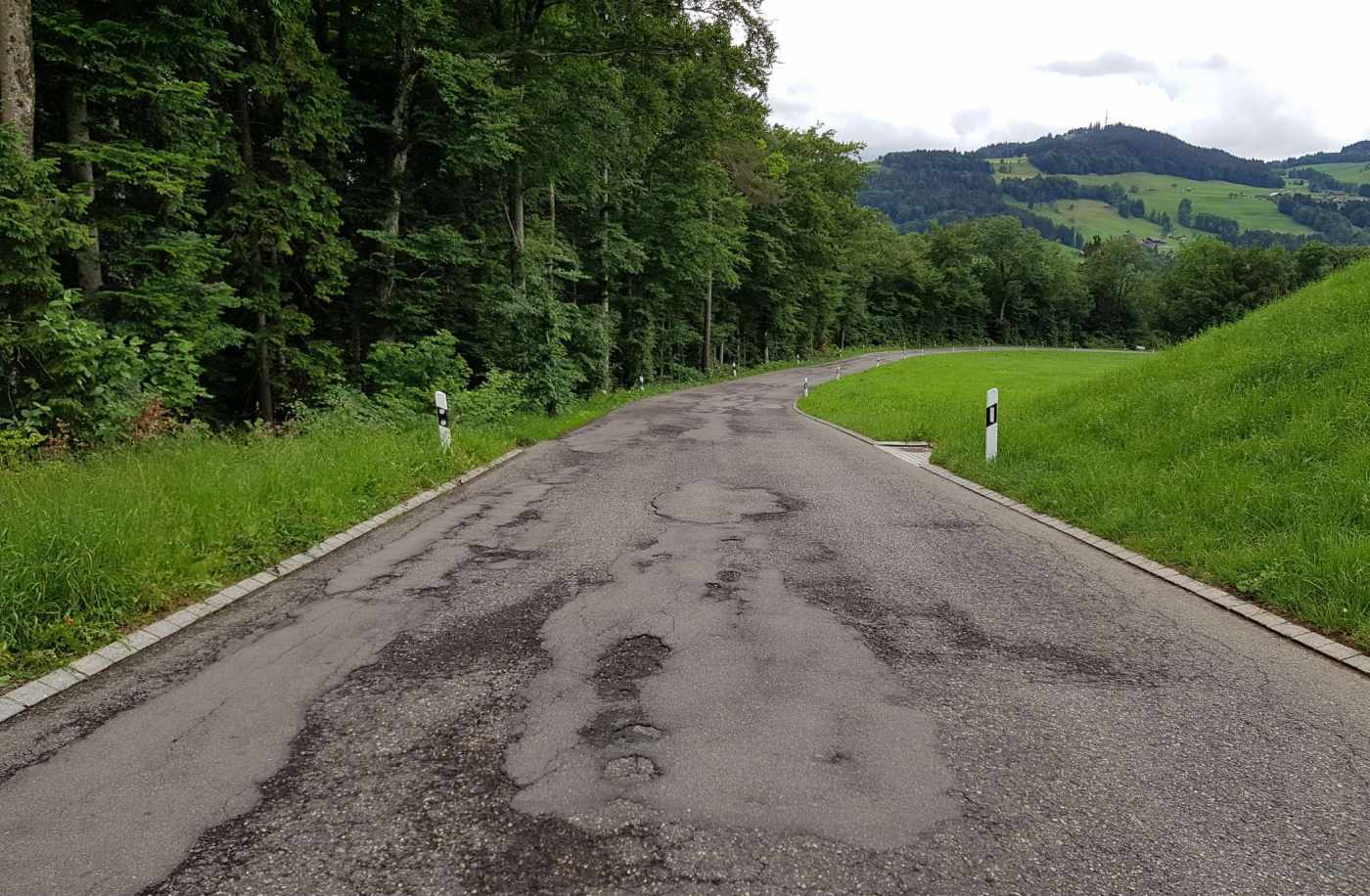 Hittenbergstrasse, Wald, Grundlagen, Terrainaufnahmen, DGM, Bauprojekt, Ausführungsprojekt, Einmasse, Plan des ausgeführten Bauwerks