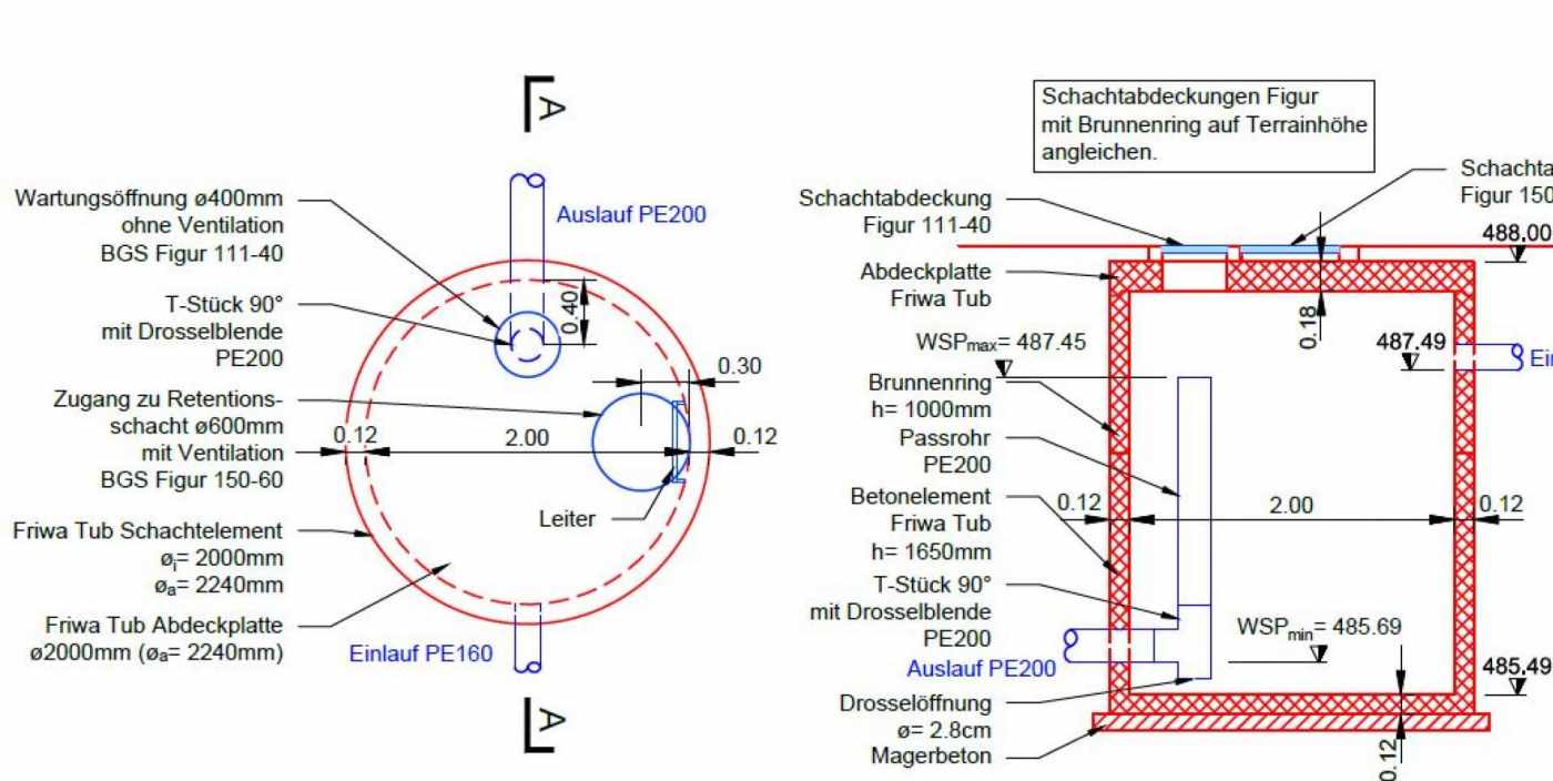 Unterstützung Entwässerungsanlagen bei EFH, MFH und Grossprojekte, Beschaffung Projektgrundlagen, Entwässerungskonzept, Dimensionierung Anlagen, Planwerk Unterstützung, Baueingabe, Versickerungsversuche, Prüfung Projekte Dritter