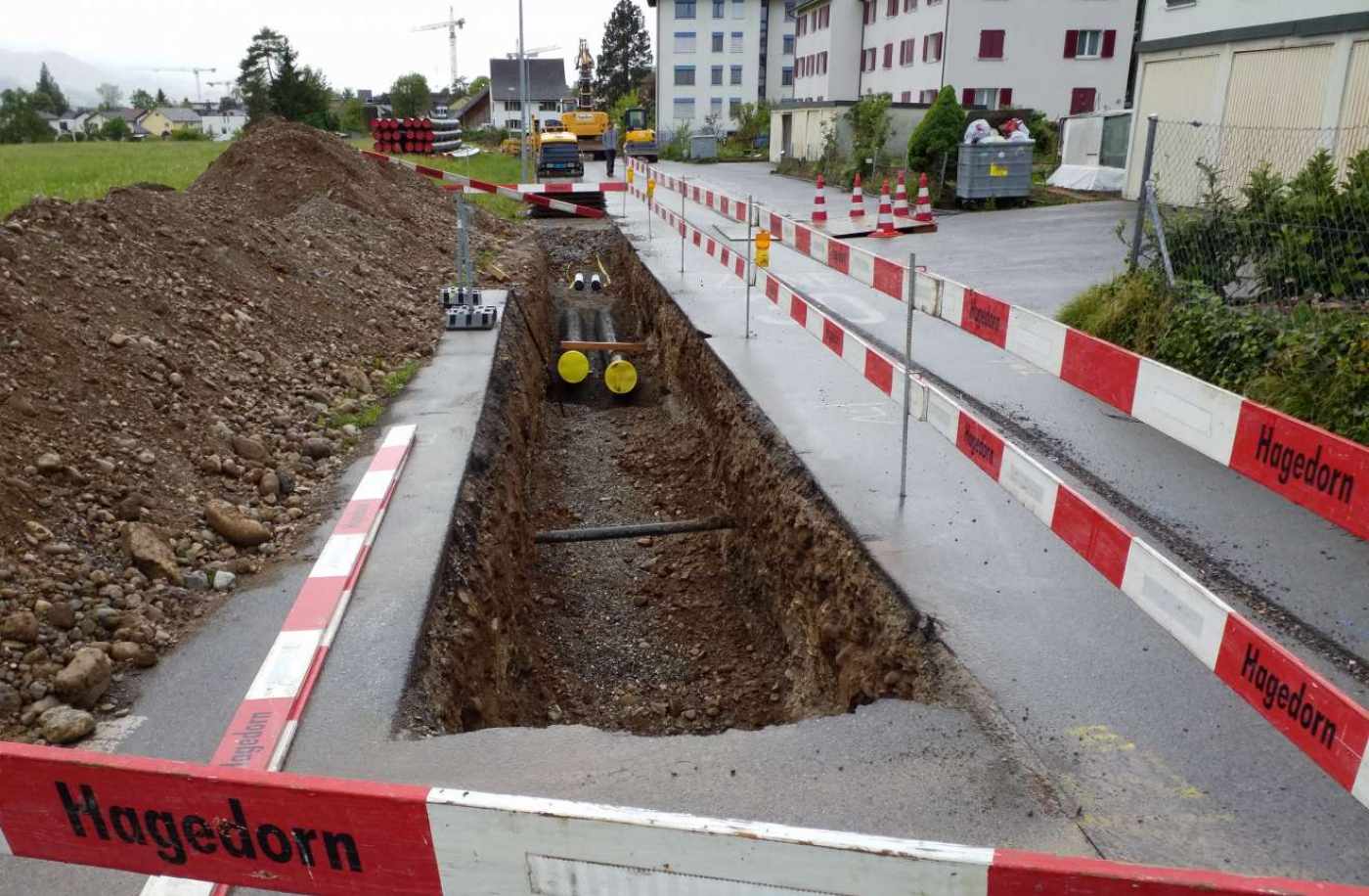 Anergienetz Porthofstrasse, Rapperswil-Jona, Projektierung, Ausschreibung, Realisierung