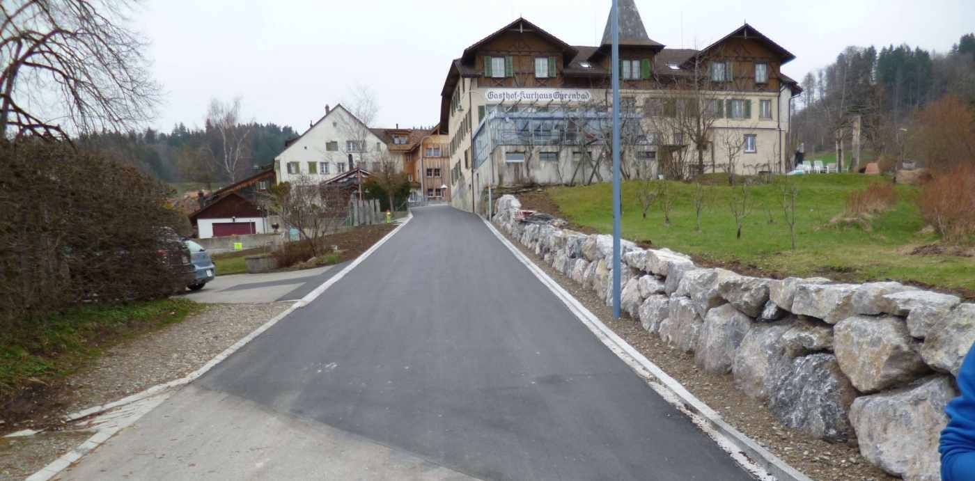 Badstrasse, Girenbad, Bauprojekt 2016, Ausführungsprojekt 2016, Ausführung 2016