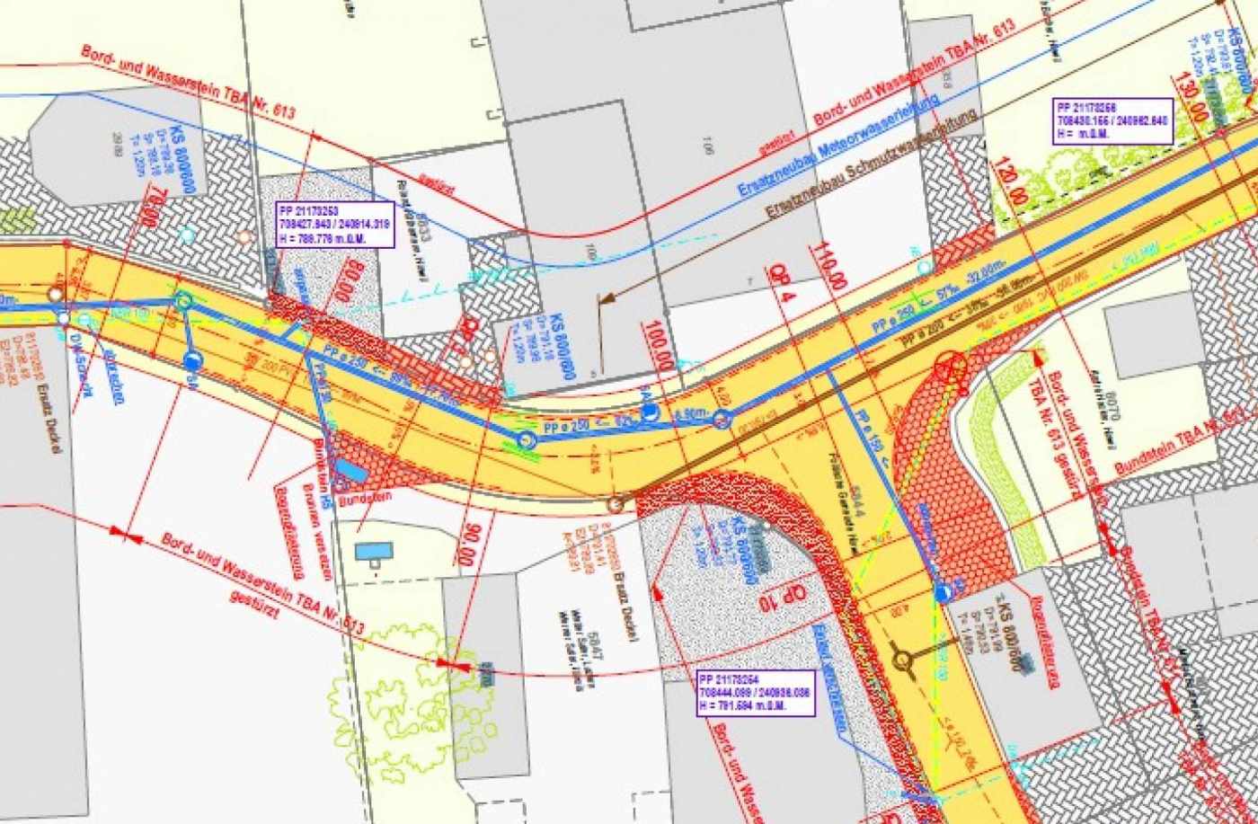 Badstrasse, Girenbad, Bauprojekt 2016, Ausführungsprojekt 2016, Ausführung 2016