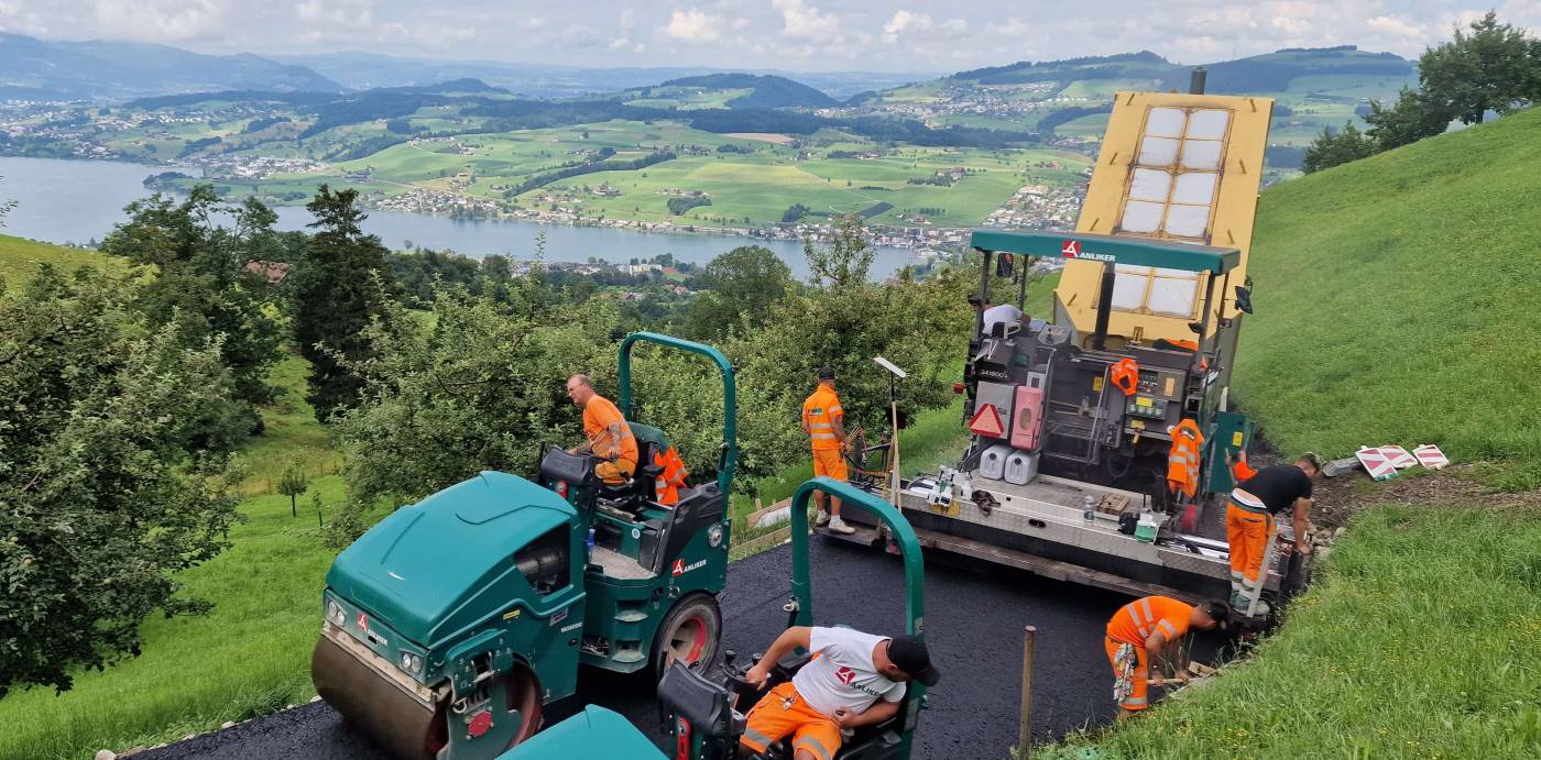 Sanierung Seebodenstrasse, Küssnacht, Grundlagenbeschaffung, Koordination Werke, Vorprojekt, Bauprojekt, Kostenvoranschlag, Submission, Statik Stützbauwerke, Hydraulik Strassenentwässerung mit zwei Retentionsanlagen, Ausführungsprojekt, örtliche Bauleitung, Ausmass, Abrechnung, Kostenkontrolle, Inbetriebnahme