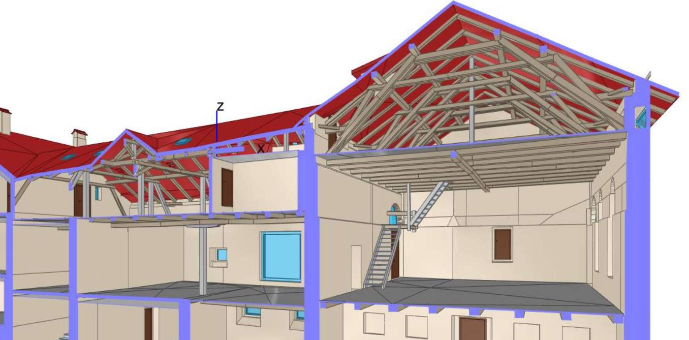 Rilievo architettonico, Stufels
CAD e BIM, Rilievo con LASER 3D, Modellazione 3D (BIM), Planimetrie, Sezioni