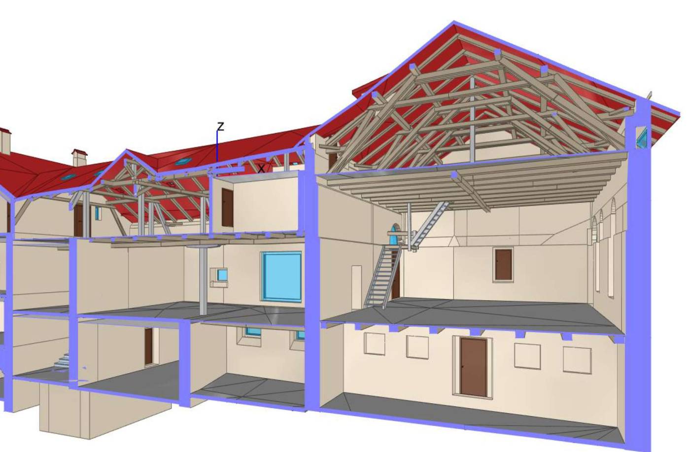 Rilievo architettonico, Stufels
CAD e BIM, Rilievo con LASER 3D, Modellazione 3D (BIM), Planimetrie, Sezioni