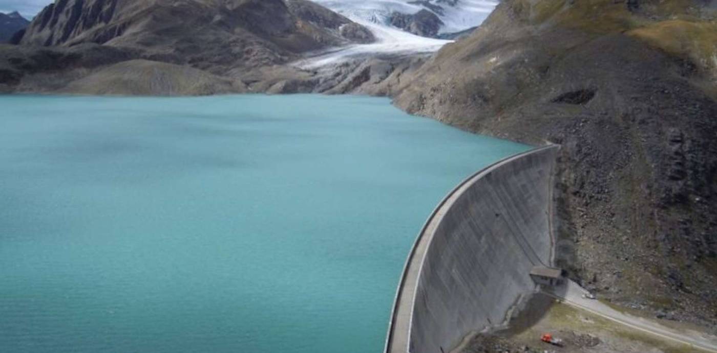 Diga Gries
Misurazione di controllo della diga, Controllo geodeticodella diga