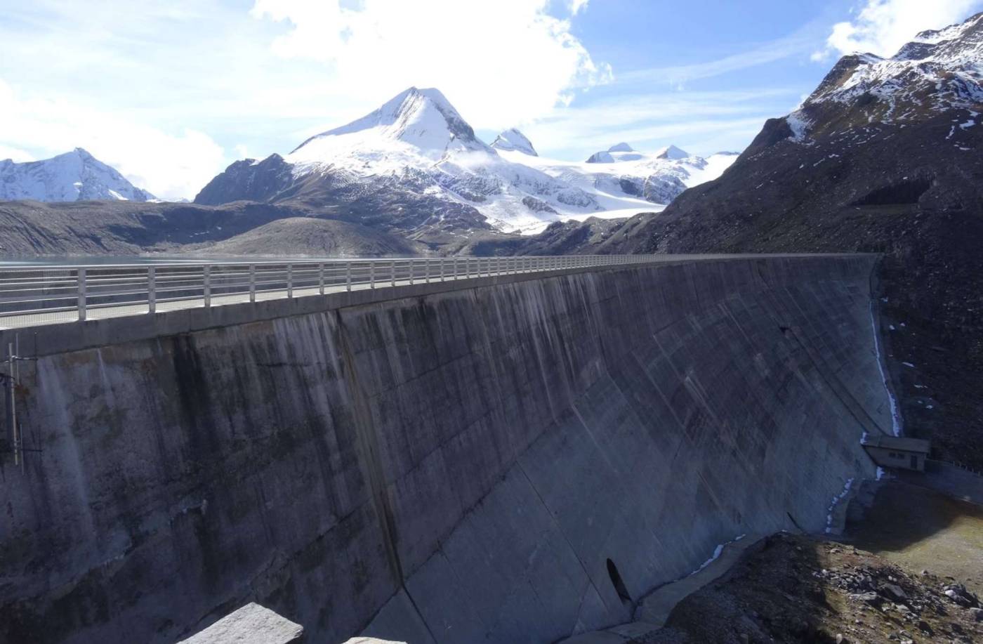 Diga Gries
Misurazione di controllo della diga, Controllo geodeticodella diga