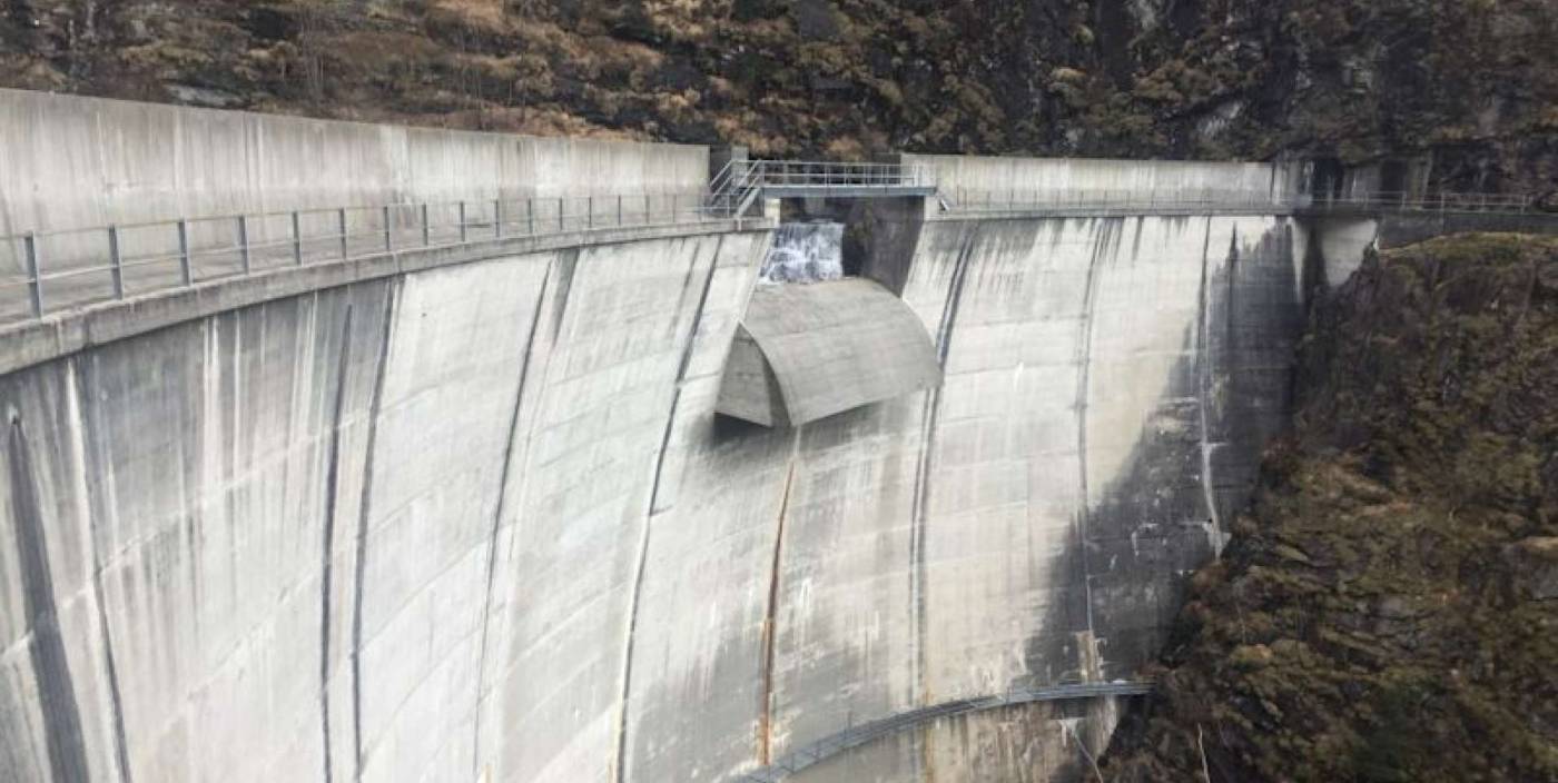 Diga di Vasasca
Misurazione di controllo della diga, Controllo geodetico della diga