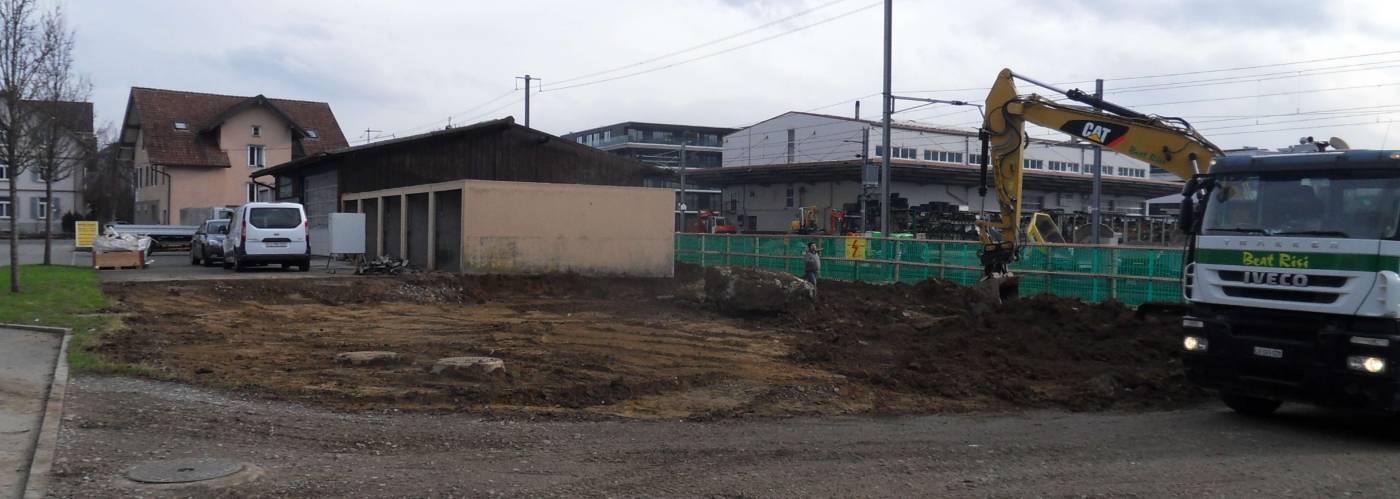 Neubau Gewerbegebäude Seestrasse,
Sempach Station, Leistung 1, Leistung 2