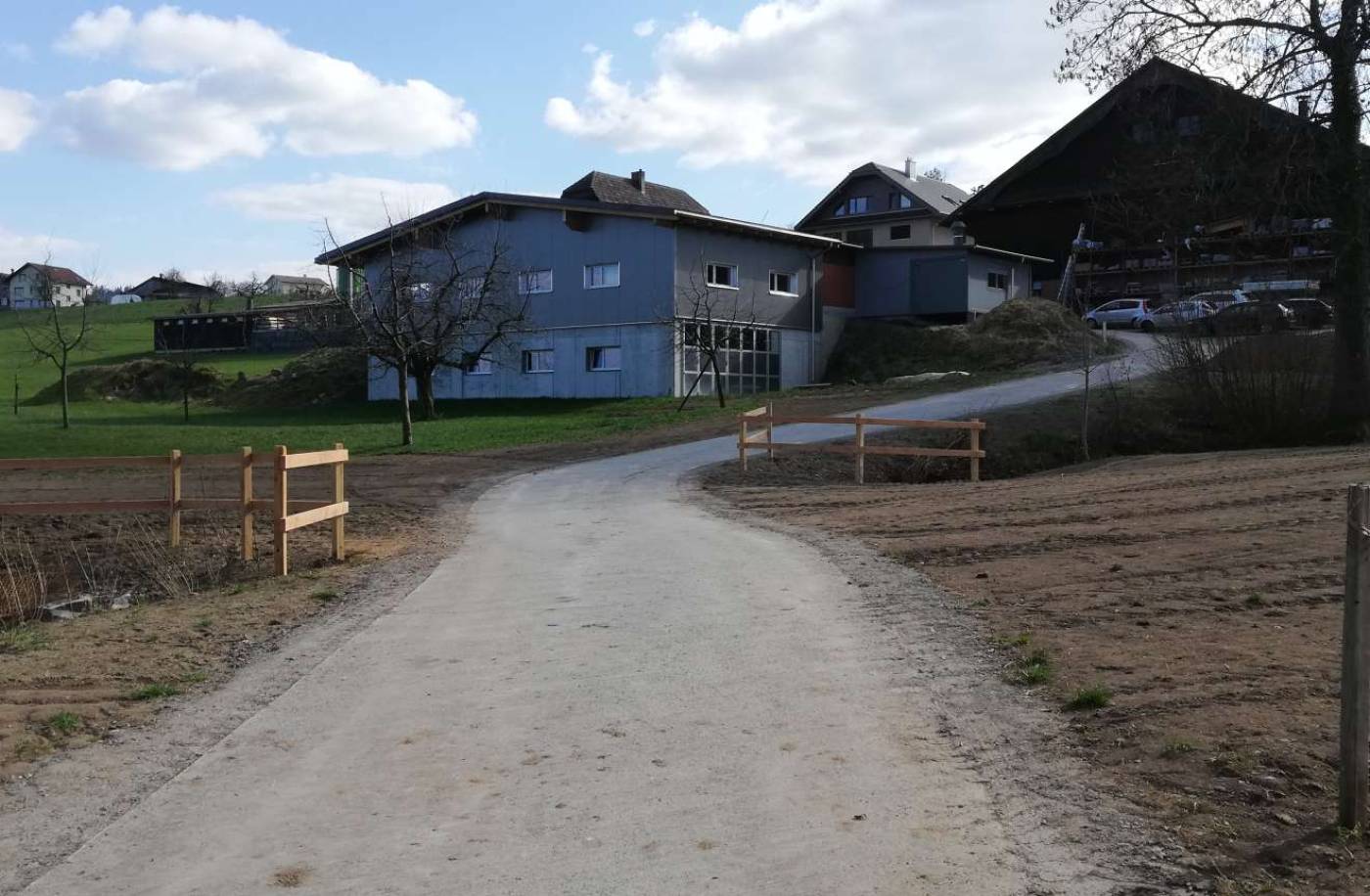 Verbreiterung und
Sanierung Zimmerrütiweg, Nottwil, Vorprojekt, Bauprojekt, Ausführungsprojekt, Bauleitung