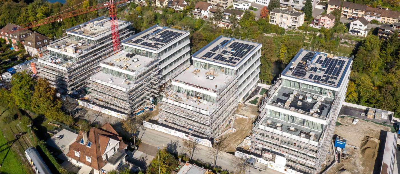 Umnutzung Büropavillons in Wohnungen Römerstrasse, Baden, Tragwerksplanung und Geotechnik