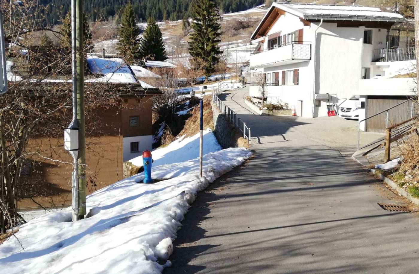 Flims, Sanierung der Via Murissen, Projekt- und Bauleitung