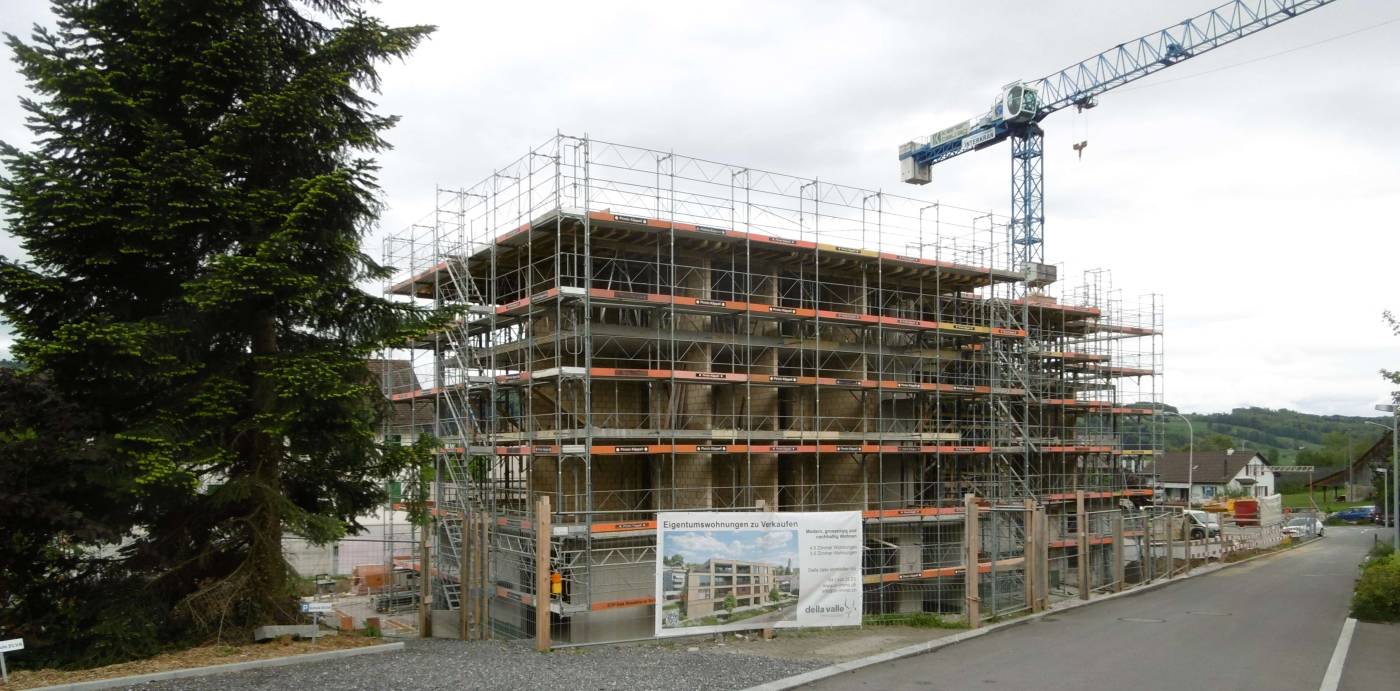 Neubau MFH Weinstrasse, 6285 Hitzkirch, Tragwerksplanung, Baukontrollen