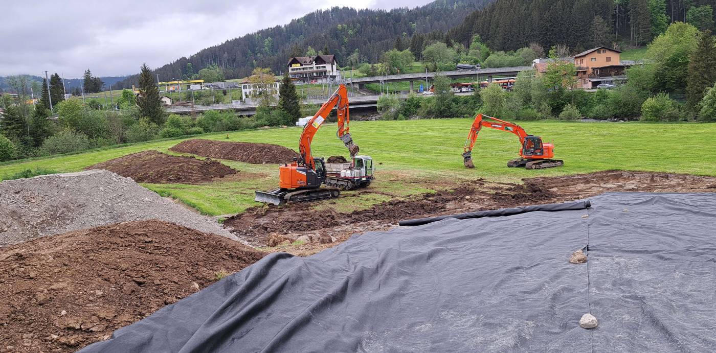 Deponie Stähliboden, Bennau, Vermessung Bestand, Geologische Untersuchungen, Geotechnische Stabilitätsberechnungen, Entwässerungskonzept, Bauprojekt inkl. Auflage