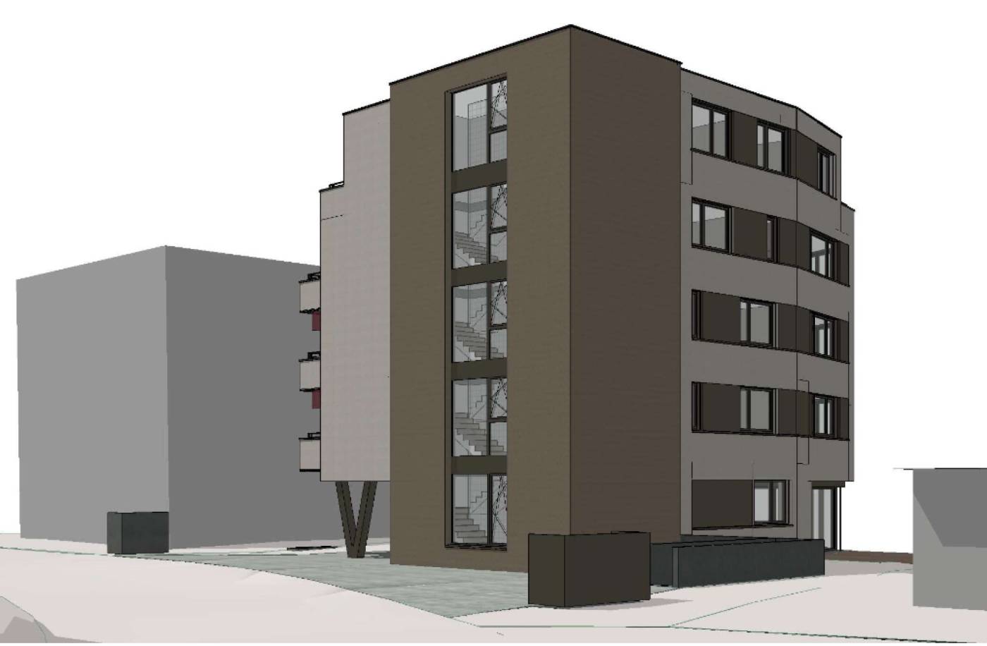 Neubau MFH Allmeindstrasse 43
8645 Jona, Projektierung Tragstruktur Hochbau und Baugrube